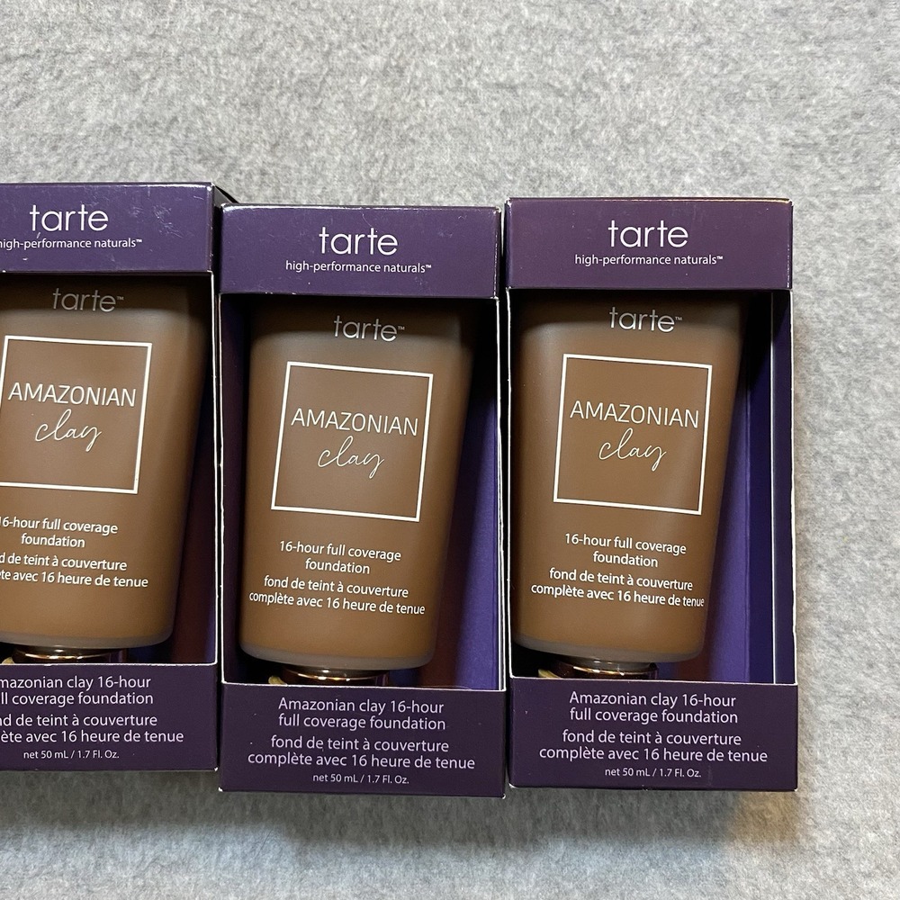 Tarte Amazonian Clay 16-Hr Full Coverage Foundation 57N Rich Neutral LOT OF 4 - Picture 3 of 6